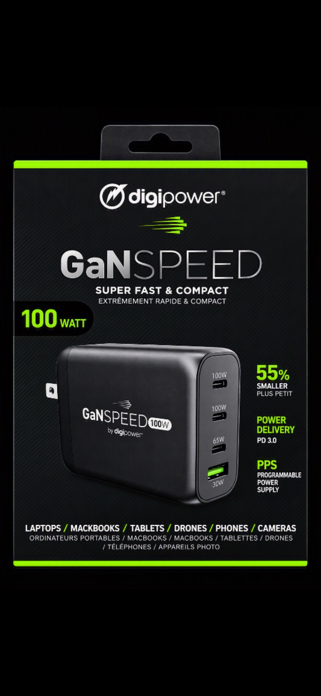 digipower GaNSPEED 100W GaN Charger