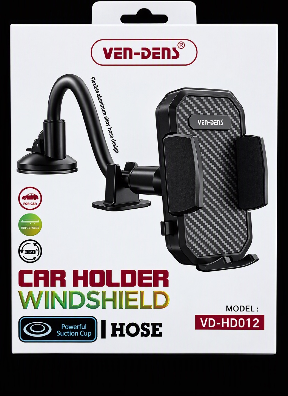 VEN-DENS VD-HD012 Car Phone Holder (Windshield Hose)